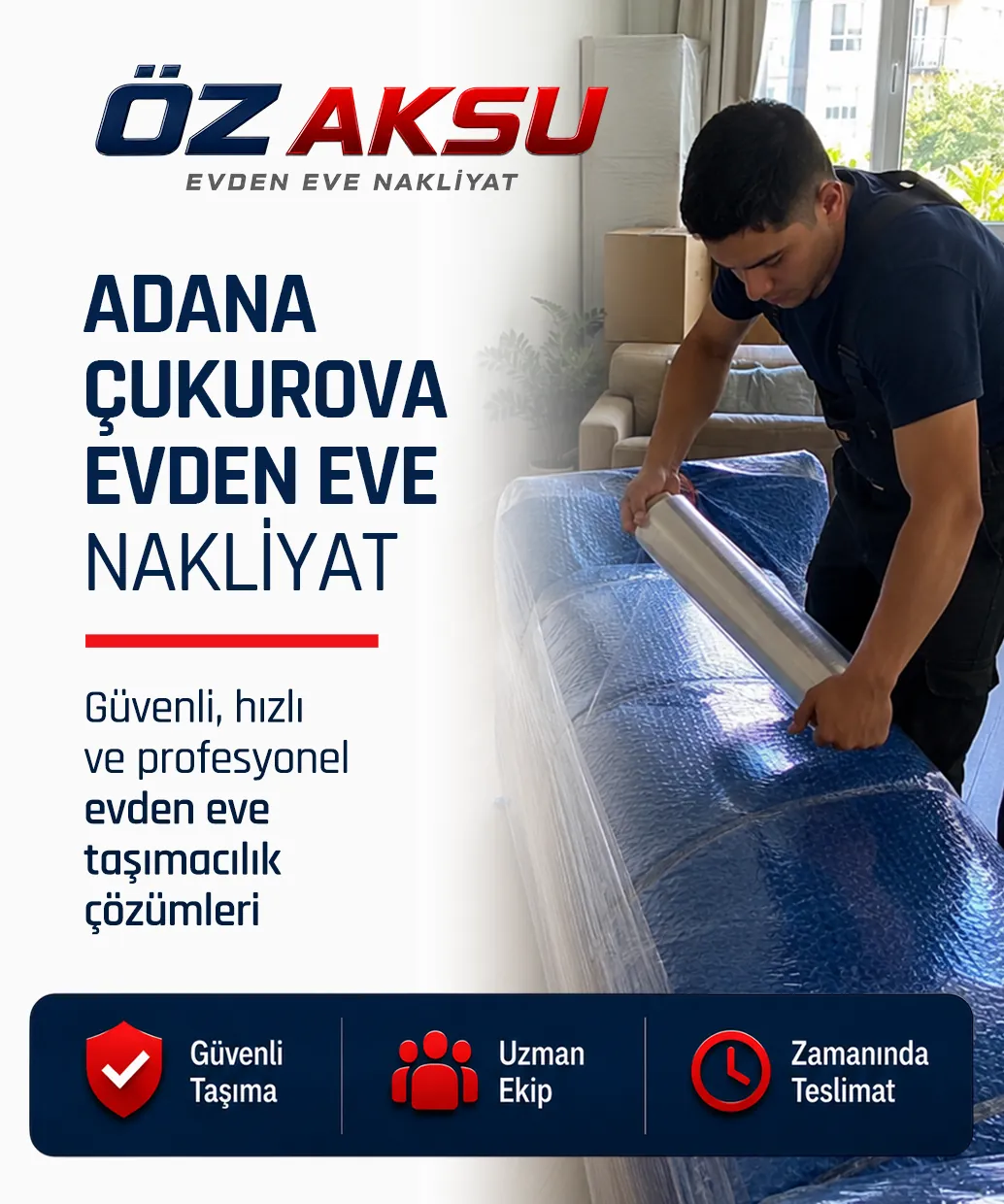 Adana Çukurova bölgesinde planlı, hızlı ve profesyonel ev taşıma hizmeti.