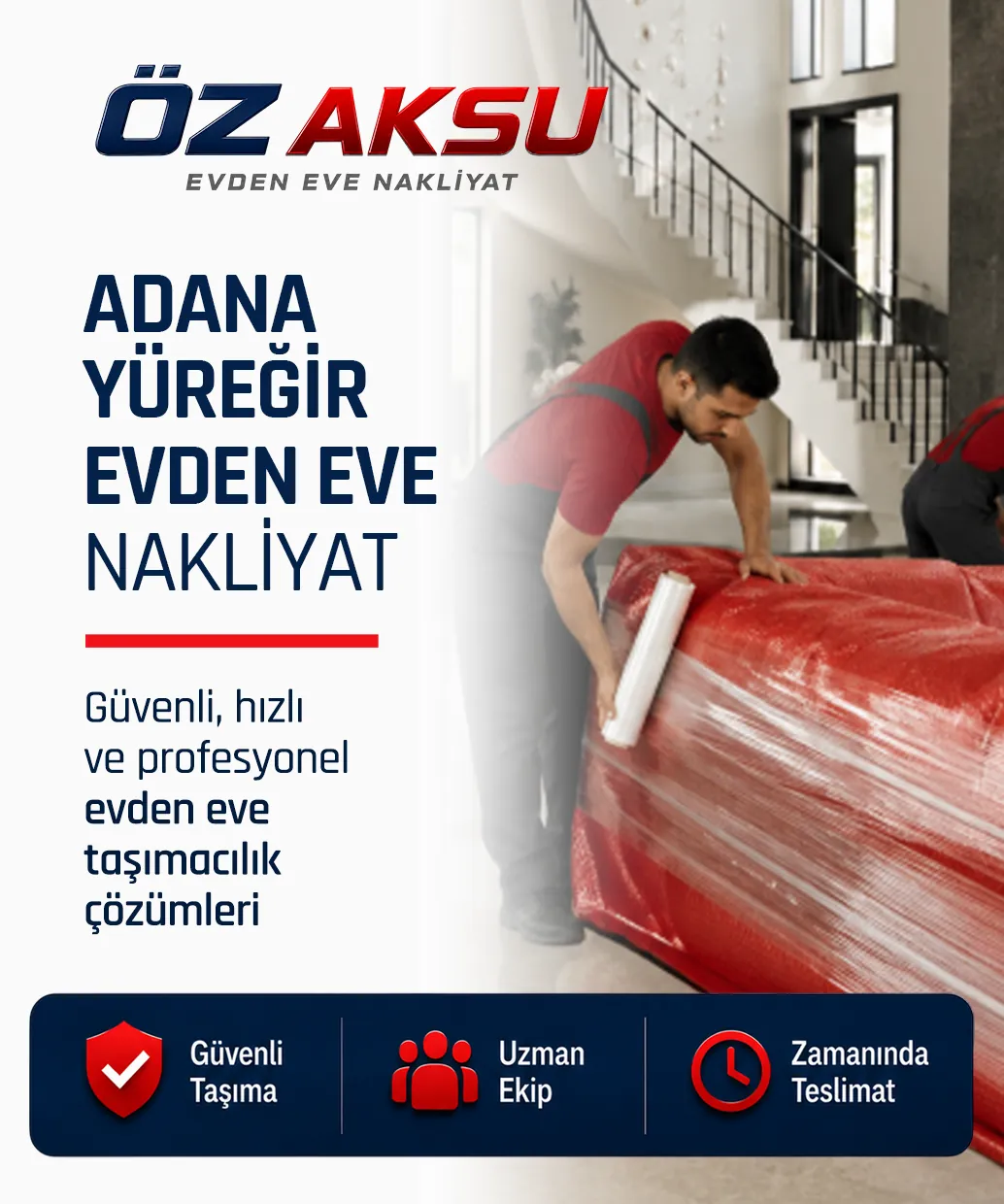 Adana Yüreğir bölgesinde ambalajlı ve güvenli evden eve nakliyat desteği