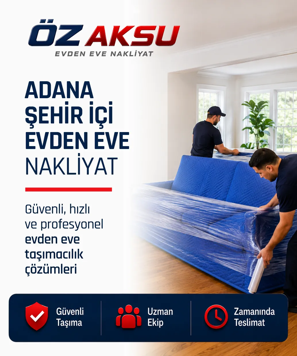Adana şehir içi evden eve nakliyat hizmetinde planlı ve özenli taşıma