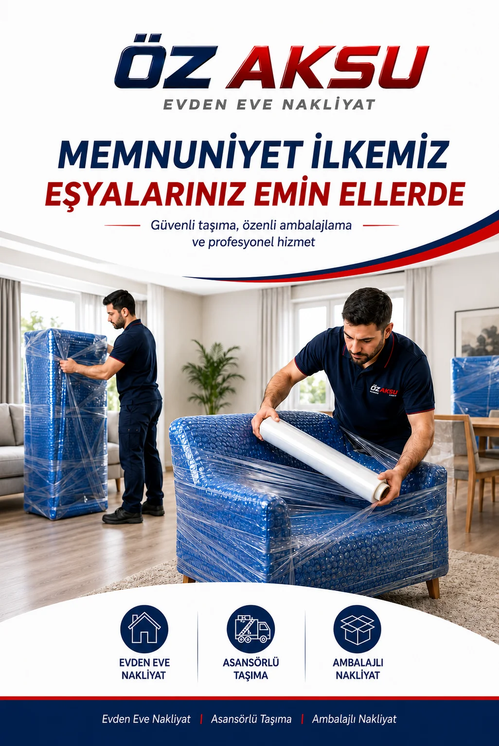 Adana ambalajlı evden eve nakliyat hizmetinde güvenli eşya paketleme