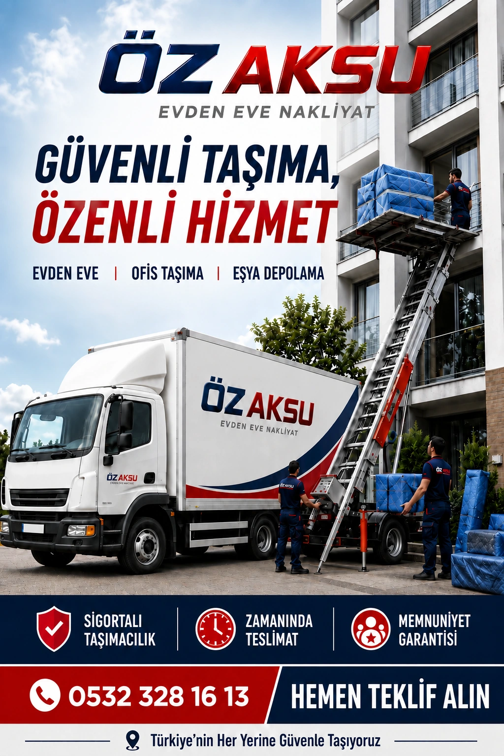 Adana evden eve nakliyat asansörlü taşıma hizmeti - Öz Aksu Nakliyat